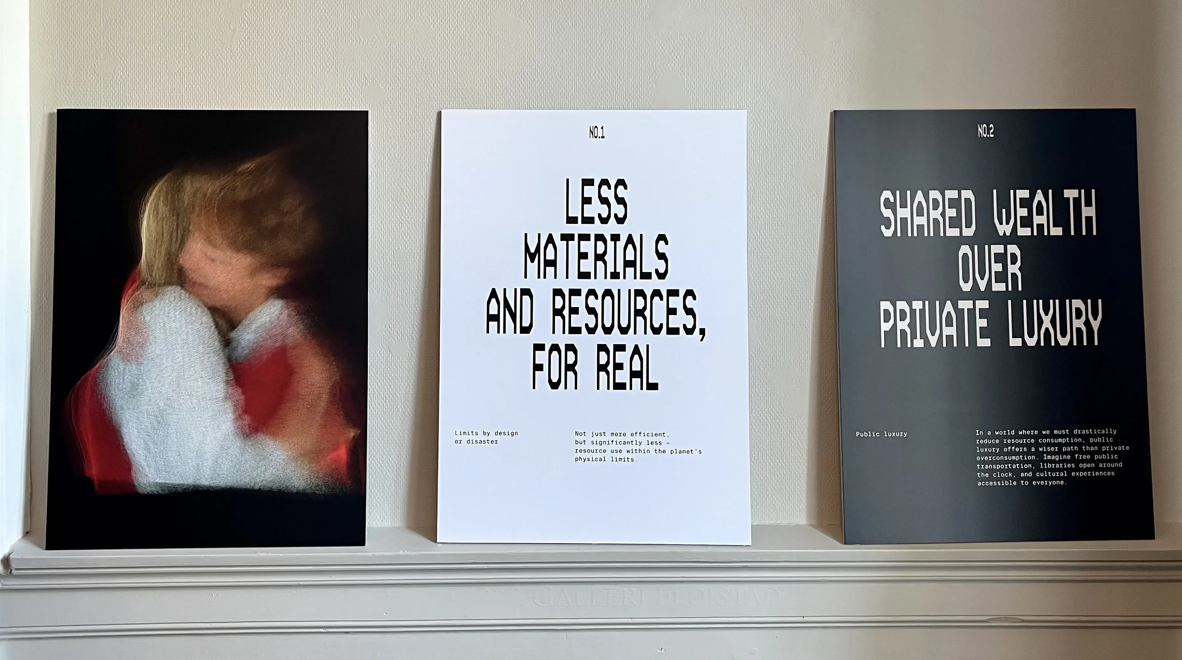 Posters for The Future and the New Economy exhibition