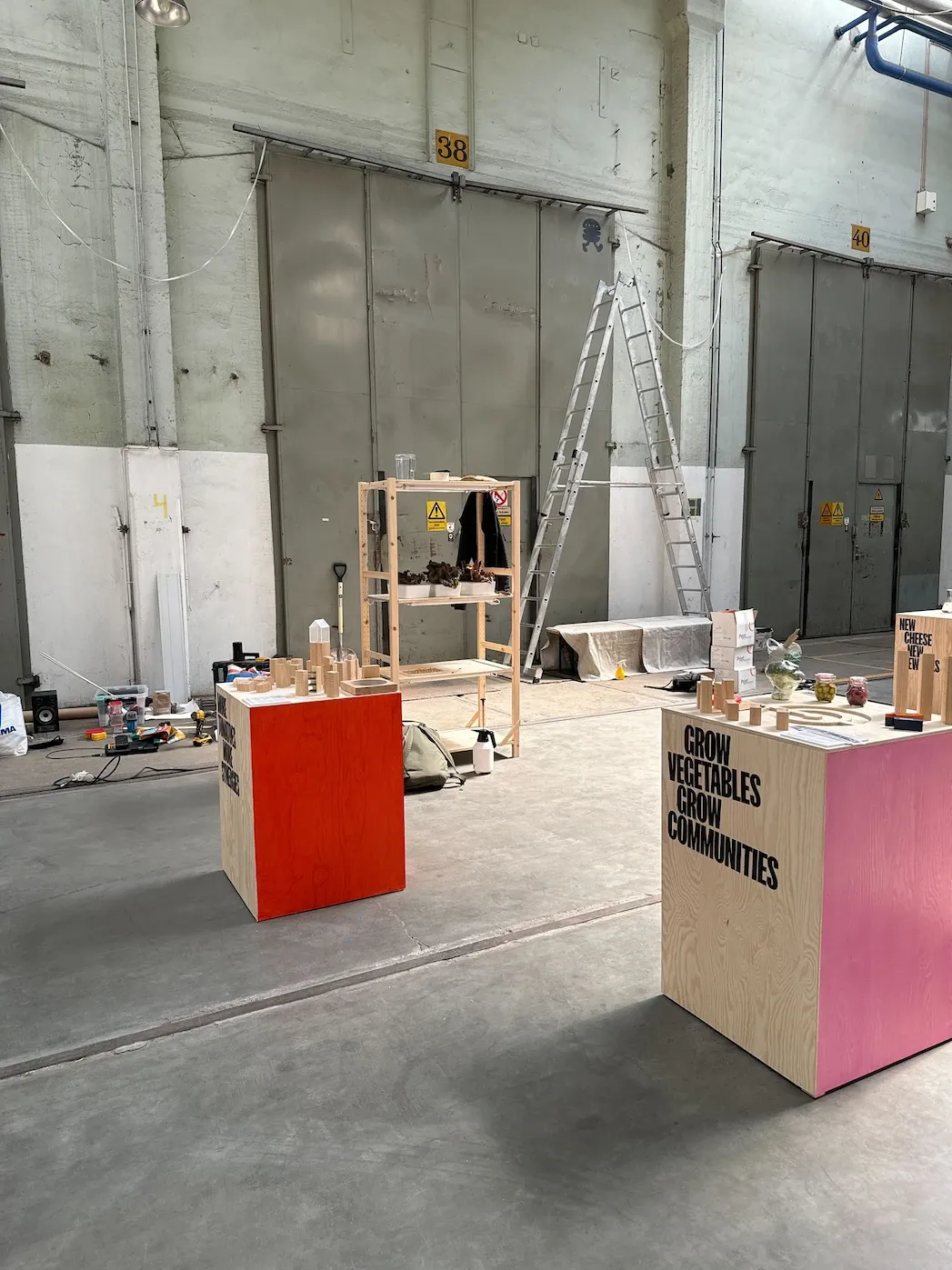 The Independent Food City exhibition work in progress